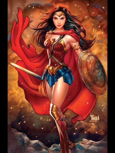 WW Mark Brooks, League 1, Wonder Woman Art, Univers Dc, Bd Comics, Dc Comics Characters, Comics Girls, Woman Art, Comics Girl