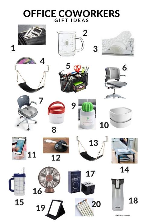 Sometimes you need to find the perfect gift ideas for your co-workers and friends at the office. So I rounded up the best office coworkers gift ideas that they will love to receive. You might even love it so much you will pick up one for yourself! #giftideas #christmas #christmasgifts #coworkergifts #holidays #bestgiftideas #favoritegiftideas Desk Gifts For Coworkers, Gifts For Office Workers, Male Coworker Christmas Gift Ideas, New Office Gift Ideas, Male Coworker Christmas Gifts, Co Worker Gift Ideas, Office Gift Ideas For Coworkers, Gifts For Work Friends, Coworkers Gift Ideas