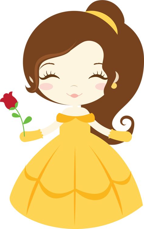 Disney Princess Clipart, Cute Disney Princess, Disney Princess Png, Beauty And Beast Birthday, Disney Princess Theme, Princess Clipart, Kids Cartoon Characters, Merry Christmas Baby, Kids Background