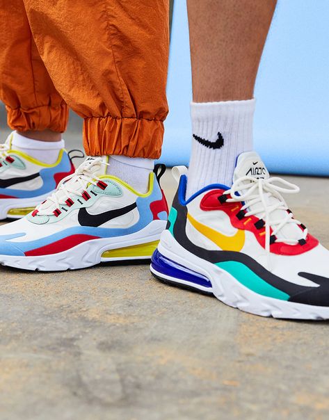 New Drop: Nike Air Max 270 React | ASOS Style Feed Dada Shoes, Nike Casual Shoes, Supreme Streetwear, Boty Nike, Outlet Nike, Basket Nike, Sneakers Jordan, Nike Shoes Air Force, Air Max Day