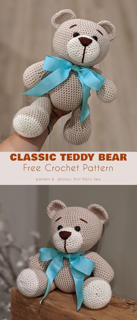 Teddy Bear Free Crochet Patterns Crochet A Bear Free Pattern, Amigurumi Teddy Bear Pattern, Free Amigurumi Teddy Bear Crochet Patterns, Crochet Stuffed Bear Free Patterns, Crochet Patterns For Teddy Bears, Free Teddy Crochet Pattern, Amigurumi Free Pattern Teddy Bear, Crochet Bear Patterns Free, How To Crochet Teddy Bear