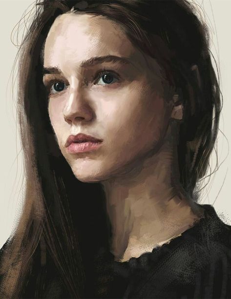 I dont care much for the painting subject itself but that is the style I am trying to recreate Acrylic Portrait Painting, 얼굴 드로잉, Digital Painting Portrait, 얼굴 그리기, Drawing Faces, Painting Subjects, Hur Man Målar, Painting People, Dishonored