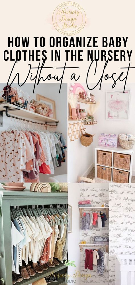 This guide is all about how to organize a baby's clothes without a closet. It’s time to turn the chaos into an organized oasis for your little one’s wardrobe. Nursery Clothes Organization, Baby Shoe Storage, Organize Baby Clothes, Clothes Storage Solutions, Kids Clothes Storage, Small Baby Room, Storing Baby Clothes, Baby Closet Organization, Baby Clothes Storage