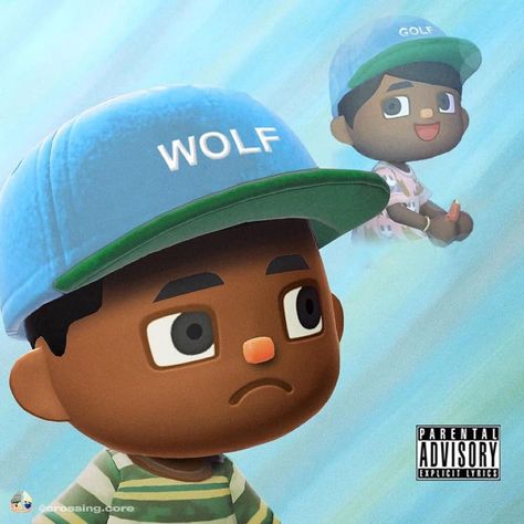 🌱’s Instagram photo: “"wolf" by tyler the creator, animal crossing version” Tyler The Creator Animal Crossing, Wolf Tyler The Creator, Wolf Tyler, Tyler The Creator, Animal Crossing, The Creator, Blue, Instagram