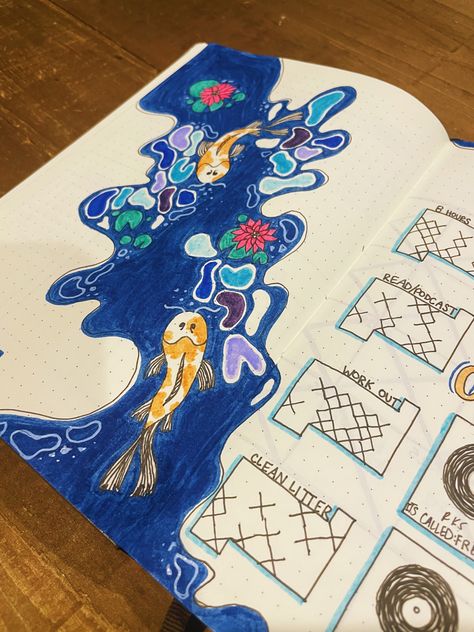 Ocean Themed Journal, Geography Book Cover Design, April Bullet Journal Cover, Ocean Journal, Paw Patrol Party Invitations, Journal Cover Page, April Bullet Journal, Project Cover Page, Bullet Journal Cover