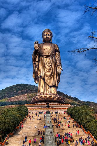 Buddha in Lingshan, Jiangsu, China | Pheely | Flickr Giant Buddha, Amitabha Buddha, Wuxi, Buddha Image, Bhutan, Buddhist Art, Suzhou, China Travel, Mongolia