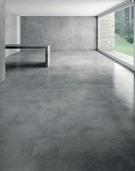 Concrete Floors Living Room, Concrete Kitchen Floor, Polished Concrete Floor, Concrete Stain, Concrete Interiors, Desain Ui, Architectural Presentation, Concrete Stained Floors, Beton Design