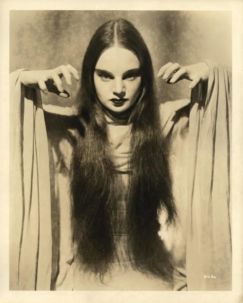 Mark Of The Vampire, The Vampire, Long Hair, A Woman, Black And White, Hair, White, Black