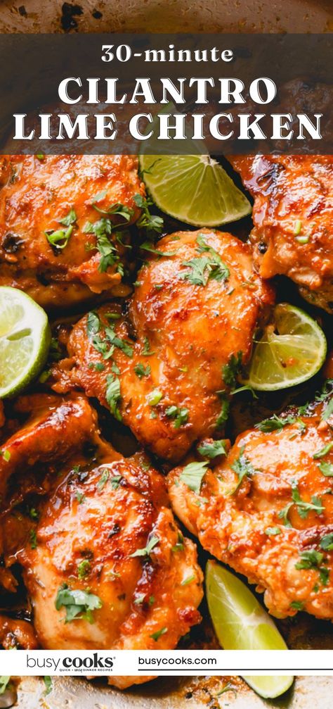 Boneless chicken thighs are fool-proof and pretty much impossible to mess up. And not only that, this cilantro lime chicken recipe requires very little prep work. Lime Chicken Recipes, Cilantro Chicken, Chicken Thighs Recipes, Quick And Easy Dinner Recipes, Boneless Chicken Thigh Recipes, Cilantro Lime Chicken, Dinner Recipes Easy Quick, Boneless Chicken Thighs, Lime Chicken