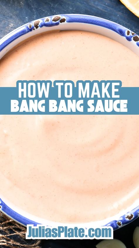 Bang Bang Sauce Bang Bang Sauce Recipe, Best Sauces, Bang Bang Sauce, Bonefish Grill, Vegetable Spring Rolls, Pork Meat, Grilled Seafood, Sriracha Sauce, Spicy Chili