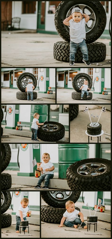 Two Fast Birthday Picture Ideas, Car Theme First Birthday Photoshoot, 2nd Birthday Car Photoshoot, 1st Birthday Car Photoshoot, One Year Car Birthday, Cars Birthday Pictures, Mechanic 1st Birthday Pictures, 2 Fast 2 Furious Birthday Photoshoot, Mechanic First Birthday Pictures