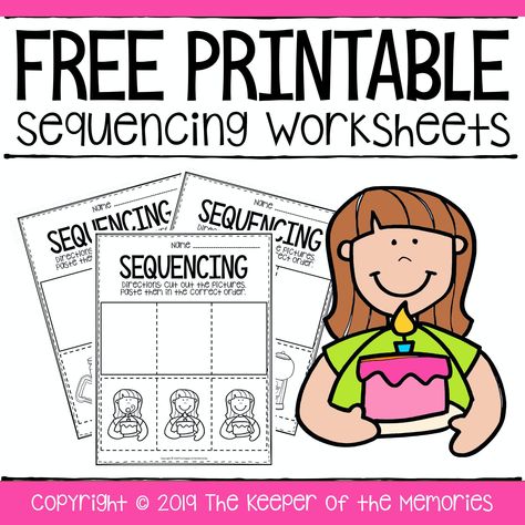 Free Printable Sequence of Events Worksheets Preschool Sequencing, Kindergarten Sequencing Worksheets, Sequence Activities, Sequencing Activities Preschool, Sequencing Kindergarten, Sequence Of Events Worksheets, Story Sequencing Worksheets, Sequencing Activities Kindergarten, Sequence Writing