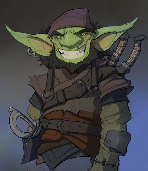 Goblin Rogue Dnd, Goblin Art Dnd, Treasure Island Characters, Goblin Rogue, Rogue Dnd, Goblin Art, Fantasy Heroes, Fantasy Races, Dungeons And Dragons Characters