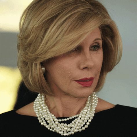 Diane Lockhart, Christine Baranski, Wife Style, Angled Bob, Good Wife, Short Hair With Layers, Classy Women, Pretty Woman, Medium Hair Styles