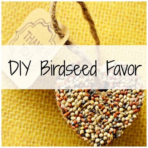 birdseed Birdseed Party Favors, Birdseed Favors, Bird Seed Favors, Ideas For Crafts, Bird Suet, Bird Baby Shower, Baby Shower Favors Diy, Seed Favors, Wedding Gift Pack