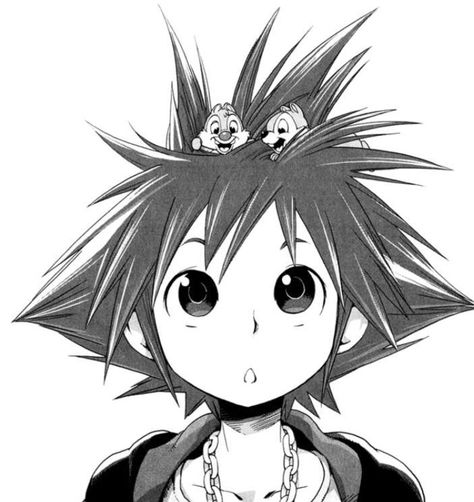 Kingdom hearts manga: Sora Sora Manga, Kingdom Hearts Manga, Kingdom Hearts Ii, Disney Kingdom Hearts, Simple Anime, Kingdom Hearts Fanart, Disney Kingdom, Sora Kingdom Hearts, Kingdom Hearts Art