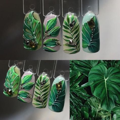 Tropical Nails, Flowers Tropical, Get Nails, Flower Nail Art, Nail Art Summer, Floral Nails, Chic Nails, Creative Nails, Gel Nail Art