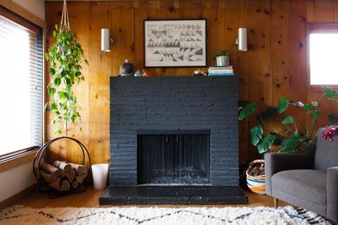 Drop the Paint Brush: Wood Paneling is Officially Cool Again | Apartment Therapy Paneling Living Room, Wood Paneling Decor, Wood Paneling Living Room, Knotty Pine Paneling, Pine Paneling, Knotty Pine Walls, Paneling Makeover, Panel Walls, Portland House