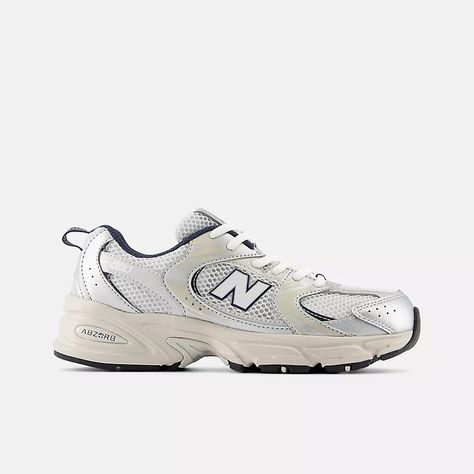 530, GR530KA Kids New Balance, New Balance Kids, New Balance Dad Shoes, Kids Silhouette, Dad Shoes, Chic Shoes, Casual Running Shoes, Fire Fits, New Balance Sneakers