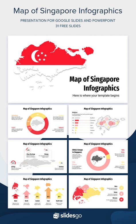 Use these infographic maps of Singapore in your presentations on economy or business and talk about this emerging country! For Google Slides and PPT Map Of Singapore, Saturn Art, Scientific Poster Design, Singapore Map, Scientific Poster, Free Ppt Template, Infographic Map, Google Slides Themes, Keynote Presentation