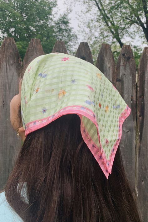 Cottage Core Headband, Cottage Core Headscarf, Cottagecore Bandana, Spring Beach Bandana Print Headscarf, Vintage Summer Bandana Scarf, Head Bandana, Hair Scarf Styles, Peasant Style, Little Critter