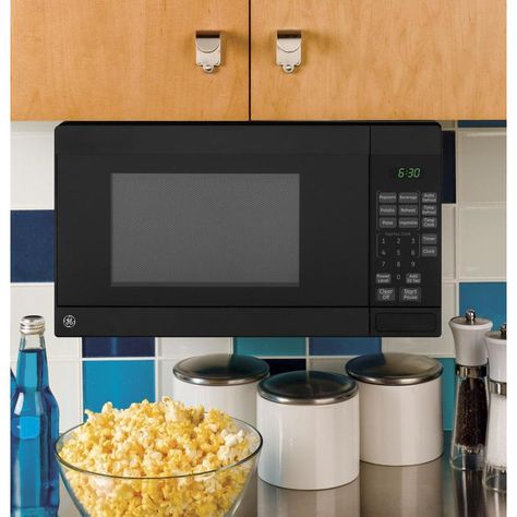 GE Countertop Microwave Mounting Kit (Black) Microwave On Countertop Ideas, Under Counter Microwave, Compact Microwave, Microwave Dimensions, Built In Coffee Maker, Microwave Shelf, Black Microwave, Microwave Hood, Countertop Microwave Oven