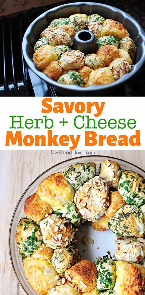 Cheese Monkey Bread, Easter Dinner Sides, Easter Side Dish, Savory Monkey Bread, Easy Monkey Bread, Yummy Bread, Easter Side Dishes, Easter Dishes, Easter Dinner Recipes