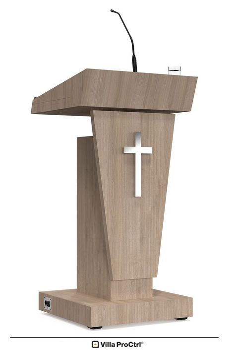 Lectern-podium Ztature-SP Church Pulpit, Podium Design, Tea Table Design, Altar Design, Church Interior Design, Church Furniture, Balcony Grill Design, Wardrobe Door Designs, Church Poster Design