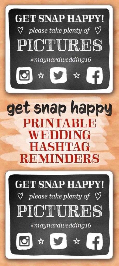 Get snap happy! This free printable social media place card is a great way to encourage guests to share their photos to social media with your custom hashtag. Perfect for Facebook, Twitter, and Instagram. #weddingprintables #placecards #wedding #freeprintables #printables #free Placecards Wedding, Wood Themed Wedding, Wedding Social, Wedding Hashtag, Social Media Poster, Printables Free, 17th Birthday, Printable Wedding, Happy Wedding