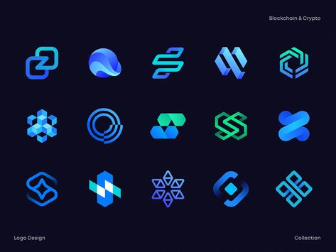 Blockchain & Crypto Logos by Dmitry Lepisov for Lepisov Branding on Dribbble Icon Logo Design, Coin Logo, Startup Logo, Free Logo Templates, Logo Design Collection, Community Logo, Event Logo, Service Logo, Modern Branding