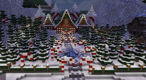 Snow Village Project by B3EAUTIFULP0ISON  (Santas Workshop) Mincraft Idea Houses In Snow, Minecraft Snow Village Ideas, Bloxburg Santas Workshop, Minecraft Santas Workshop, Snow Village Minecraft, Minecraft Santa Workshop, Minecraft Santas Village, Minecraft Christmas Village, Minecraft Snowy Village