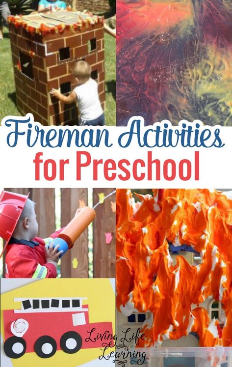 Teaching about fire safety is an everyday, anytime kind of topic. So in this post, we will make fire safety fun to teach, learn and practice anytime with these fireman activities for preschool. Fireman Preschool, Fireman Activities, Fire Fighters Preschool, Fire Safety Preschool Crafts, Fireman Crafts, Fire Safety Theme, Fire Safety Activities, Fire Safety Preschool, Firefighter Crafts