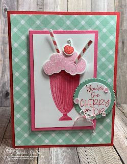 Ice Cream In A Bowl, Share A Milkshake, Bunny Money, Stampin Up Valentine Cards, Happy Birthday Cards Handmade, Stampin Up Card, Paper Pumpkin Stampin Up, Card Making Inspiration, Stamping Up