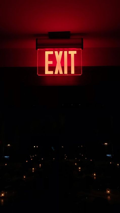 Exit Wallpapers, Exit Door Aesthetic, Red Flag Aesthetic, Interlude Aesthetic, Dark Neon Wallpaper, Red Neon Wallpaper, Red Light Aesthetic, Red Black Aesthetic, Toxic Aesthetic