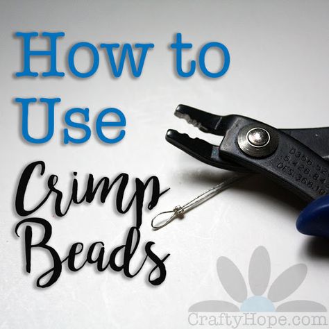 How to Use Crimp Beads in Jewelry Making Crimp Beads, How To Make Rings, Make Your Own Jewelry, Jewelry Making Tools, Jewelry Techniques, Jewelry Making Tutorials, Old Jewelry, Jewelry Tools, Diy Schmuck