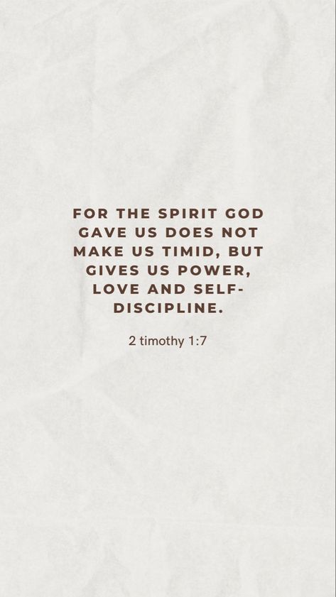 Bible verse wallpaper; 2 timothy 1:7 GOD BLESS YOU! 2nd Timothy 1:7, 2 Timothy 1:7 Wallpaper, Plain White Wallpaper, 2 Timothy 1 7, Wallpaper Bible, Verse Wallpaper, Jesus Return, Verses Wallpaper, 2 Timothy