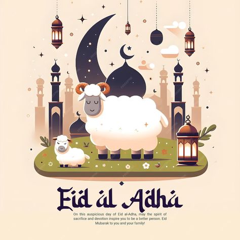 Premium PSD | Eid al adha mubarak islamic festival social media banner or instagram post template Eid Adha Mubarak, Eid Adha, Eid Stickers, Eid Mubarak Greetings, Adha Mubarak, Eid Al-adha Mubarak, Eid Al Adha Mubarak, Business Card Maker, Eid Al Adha