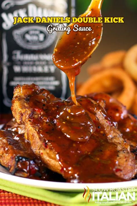 Jack Daniels Marinade, Best Pork Chop Recipe, Marinated Pork Chops, The Slow Roasted Italian, Bbq Sauces, Pork Ham, Grilled Pork Chops, Marinated Pork, Crockpot Pork