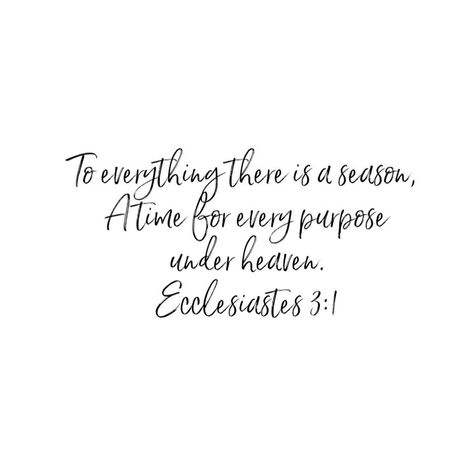 Out Of Her Heart on Instagram: “Ecclesiastes 3:1.  God has a purpose and a plan for everything that you walk through. Every season of life, the good and the bad, has a…” Torah Quotes, Bible Quotes About Faith, Positive Encouragement, Healing Words, Encouraging Scripture, Scripture Verses, Faith In God, Verse Quotes, Encouragement Quotes