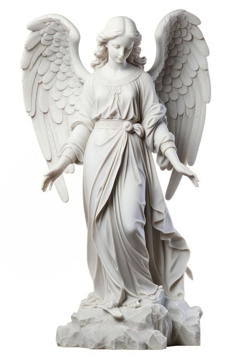 Angel Statue standing angel statue white. AI generated Image by rawpixel. | premium image by rawpixel.com / Hein Angel Wings Statue, Angelic Statue, Statue With Wings, Angle Statue, Angel Wing Statue, Angel Sculpture Art, Concept Tattoo, Angel Statues Sculpture, Live Tattoo