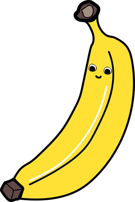 Cartoon of a happy cute banana :)  #happyfoods Banana Cartoon, Cartoon Banana, Banana Sticker, Cute Banana, Sticker Cartoon, Alphabet Worksheets Preschool, Worksheets Preschool, Happy Foods, Alphabet Worksheets