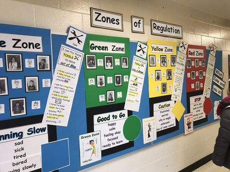 The Zones Of Regulation, Behavior Specialist, Class Meeting, Zones Of Regulation, Conscious Discipline, Character Counts, Behavior Interventions, Behaviour Management, School Displays