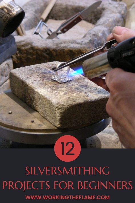 Jewelry Smithing, Silversmithing Tutorials, Soldering Tutorial, Silver Soldering, Jewelry Metalsmithing, Jewelry Soldering, Metal Jewelry Handmade, Jewel School, Silver Jewellry