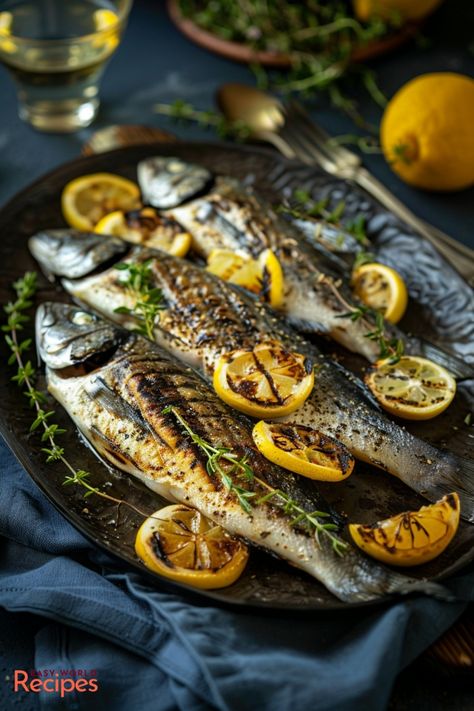 Indulge in a tantalizing meal with Lemon-Stuffed Grilled Branzino. Elevate your dining experience with this delectable dish that is ideal for any occasion, whether it's a laid-back summer barbecue or an intimate special dinner. Try out this simple recipe to treat yourself to a burst of fresh flavors and exquisite tastes that will leave everyone craving for more. Special Occasion Dinner Ideas, Grilled Branzino Recipe, Branzino Fish, Branzino Recipe, Italian Main Dishes, Special Occasion Dinner, Italian Dinner Recipes, Healthy Italian, Dinner Party Summer