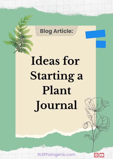 Create a Plant Journal Different Types Of Seeds, Plant Notebook, Plant Diary, Family Tree Research, Plant Journal, Plant Book, Family Research, Diary Entry, About Me Page