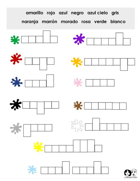 Colors Spanish Worksheets Learning French For Kids, Spanish Colors, Spanish Worksheets, French Worksheets, French Teaching Resources, French For Beginners, French Activities, Elementary Spanish, French Classroom