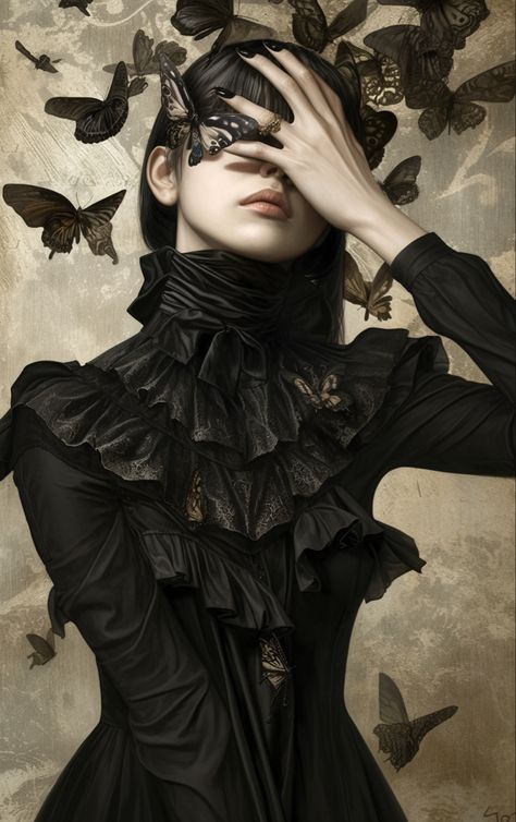 Pin It, Moth, Butterflies, Black, Art