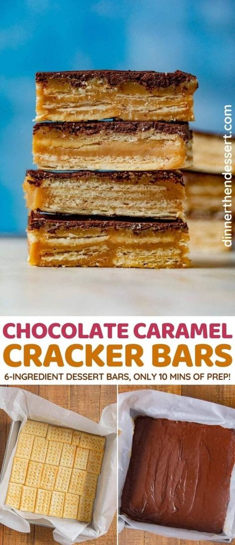 Cracker Caramel Chocolate Bars, Dessert With Crackers, Caramel Cracker Bars, Carmel Cracker Chocolate, Chocolate Peanut Butter Graham Cracker Bars, Carmel Cracker Bars, Graham Cracker Caramel Bars, Club Cracker Bars, Easy Caramel Desserts Quick