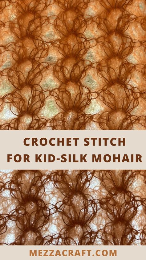 orange kid silk mohair crochet stitch pattern Shell Stitch, Mohair Yarn, Crochet Stitch, Sweater Design, Video Tutorial, Crochet Stitches, Shells, Yarn, Silk