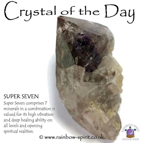 Crystals Crown, Super 7 Crystal, Super Seven Crystal, Crystal Benefits, Crystal Magick, Sagittarius Gifts, The Chakras, Crystal Properties, Crystal Power